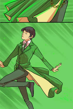 Green Entrepreneur Illustration Wallpaper