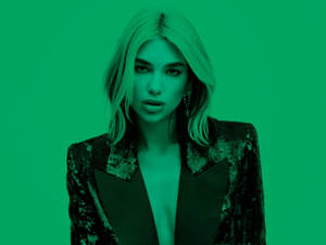 Green Filter Dua Lipa Wallpaper