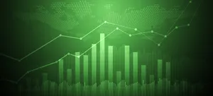Green Finance Concept On Financial Background Wallpaper