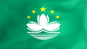 Green Flag Of Macau Wallpaper
