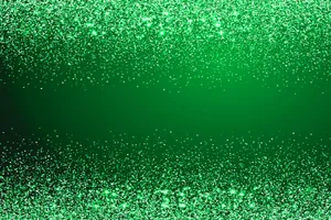 Green Glitter Lights Wallpaper