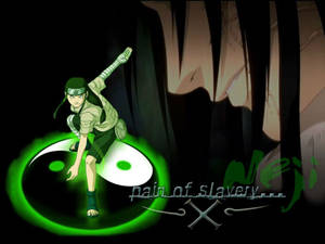 Green Glowing Neji Hyuga Wallpaper