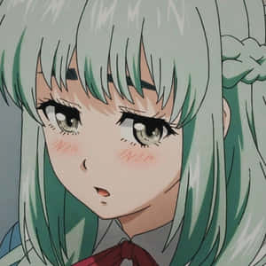 Green Haired Anime Girl Wallpaper