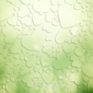 Green Heart Transparent Wallpaper