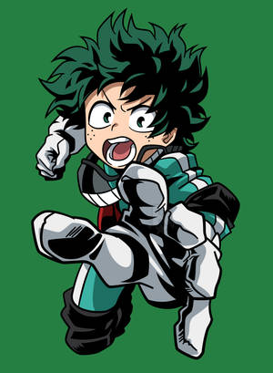 Green Izuku Midoriya 4k Wallpaper