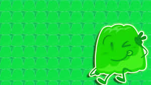 Green Jelly Character B F D I Wallpaper