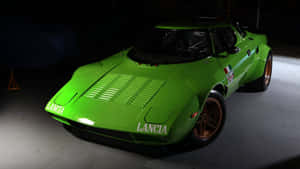 Green Lancia Stratos Classic Car Wallpaper