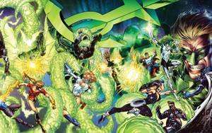 Green Lantern Corps Justice Society Of America Wallpaper