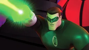 Green Lantern The Animated Series Hal Using Ring Wallpaper