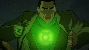 Green Lantern The Animated Series John Removing Coat Wallpaper