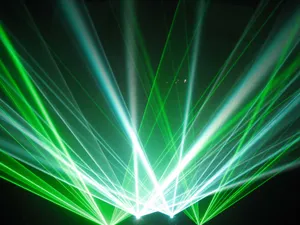 Green Laser Light Show Display Wallpaper