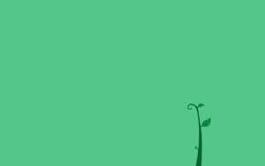 Green Minimalistic Landscape Wallpaper