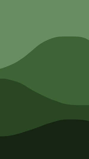 Green Minimalistic Nature Scene Wallpaper