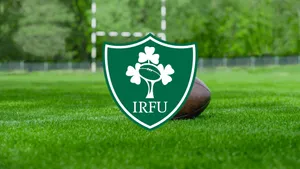 Green Momentum - Ireland Rugby Team In Action Wallpaper