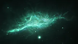 Green Nebula Psychedelic 4k Wallpaper