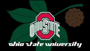 Green Ohio Leaves And Fruit Ohio State Logo Wallpaper