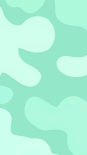 Green Pastel Minimalist Abstract Wallpaper