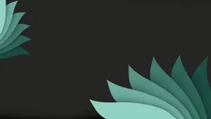 Green Petals Minimalist Abstract Wallpaper