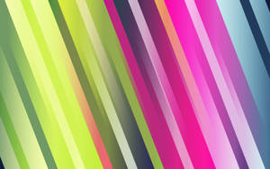 Green Pink Blue Gradient Rainbow Stripes Wallpaper