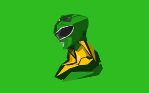 Green Power Rangers Minimalist Art Wallpaper