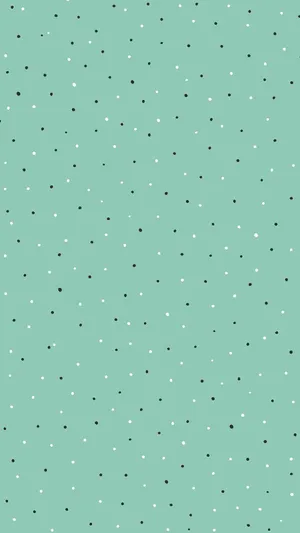 Green Preppy Polka Dot Pattern Wallpaper