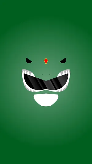 Green Ranger Helmet Smile Wallpaper