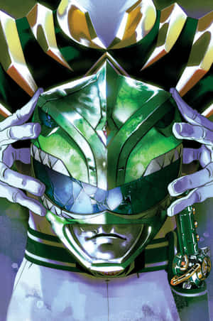 Green Ranger Helmetand Dagger Wallpaper