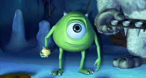 Green Scarer Mike Wazowski Wallpaper