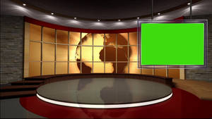 Green Screen News Station Wallpaper