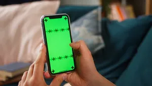 Green Screen On A Mobile Device Wallpaper
