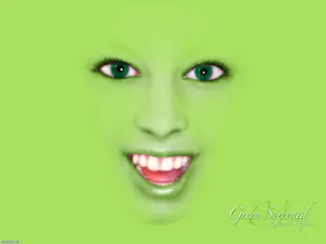 Green Screened Smile Wallpaper