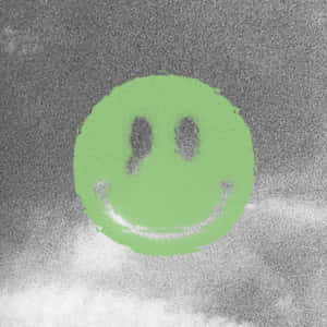 Green Smiley Face Texture Pfp Wallpaper