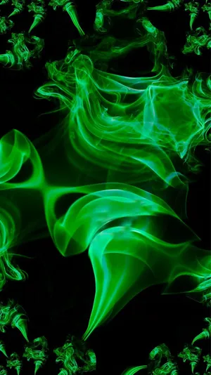 Green_ Smoke_ Art_i Phone6_ Background Wallpaper