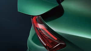 Green Sports Car Taillight Design Wallpaper