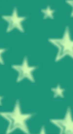 Green Star Cyber Pattern Wallpaper