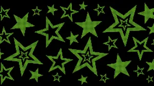 Green Star Cyber Y2k Aesthetic Wallpaper