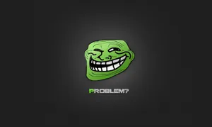 Green Trollface Rage Meme Wallpaper