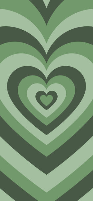 Green Wildflower Heart Wallpaper