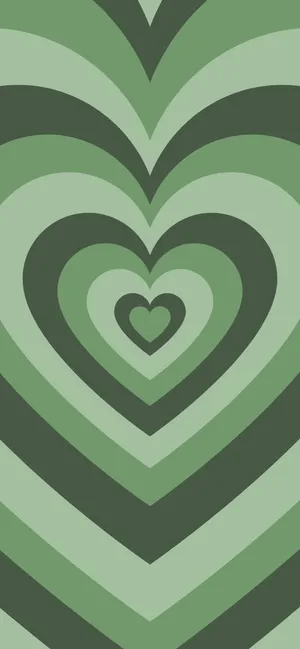 Green Wildflower Heart Wallpaper