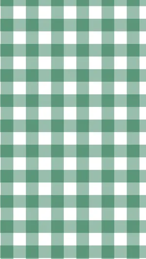 Greenand White Checkerboard Pattern Wallpaper