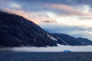 Greenland Overcast Glacier Alps Wallpaper