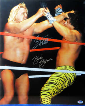 Greg Valentine Against Tiger Legging Wallpaper