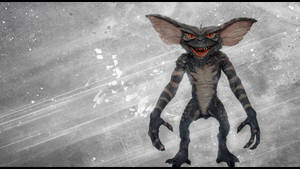 Gremlins Digital Art With Gray And White Background Wallpaper