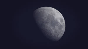 Grey Aesthetic Moon Wallpaper