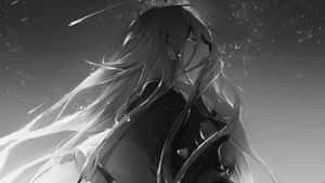 Grey Anime Girl Wallpaper