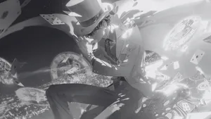 Grey Anime Intense Battle Wallpaper