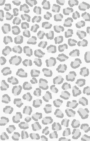 Grey Cute Cheetah Print Pattern Wallpaper