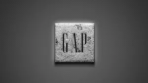 Grey Textured Gap Logo Wallpaper