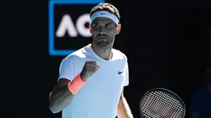 Grigor Dimitrov Wearing Neon Wristband Wallpaper
