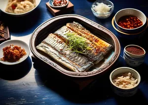 Grilled Cutlassfish Traditional Korean Dish Wallpaper